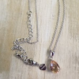 Tiny teardrop shaped necklace